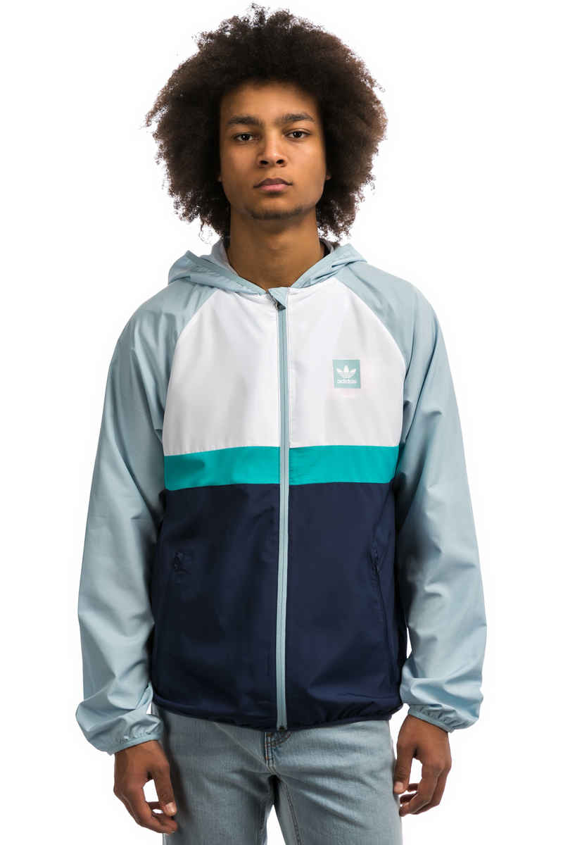adidas Blackbird Wind Jacket Packable (ash grey shock green)