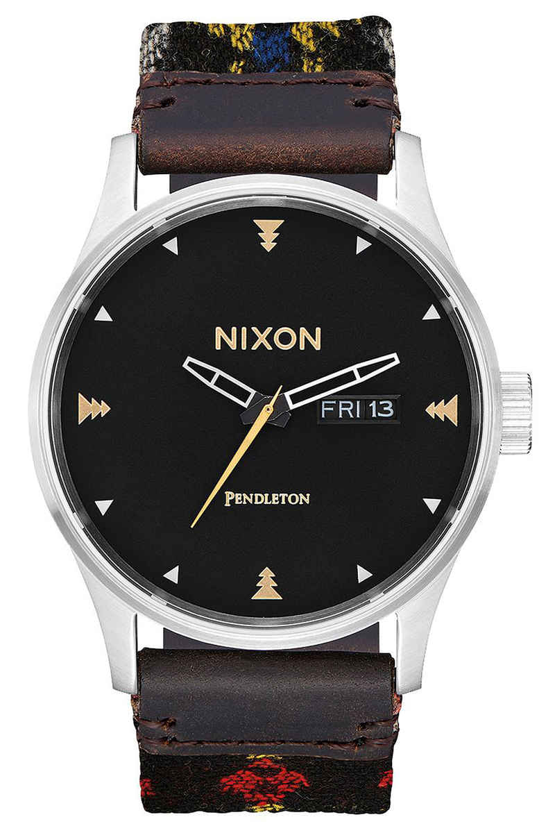 Nixon x Pendleton The Sentry Leather Orologio