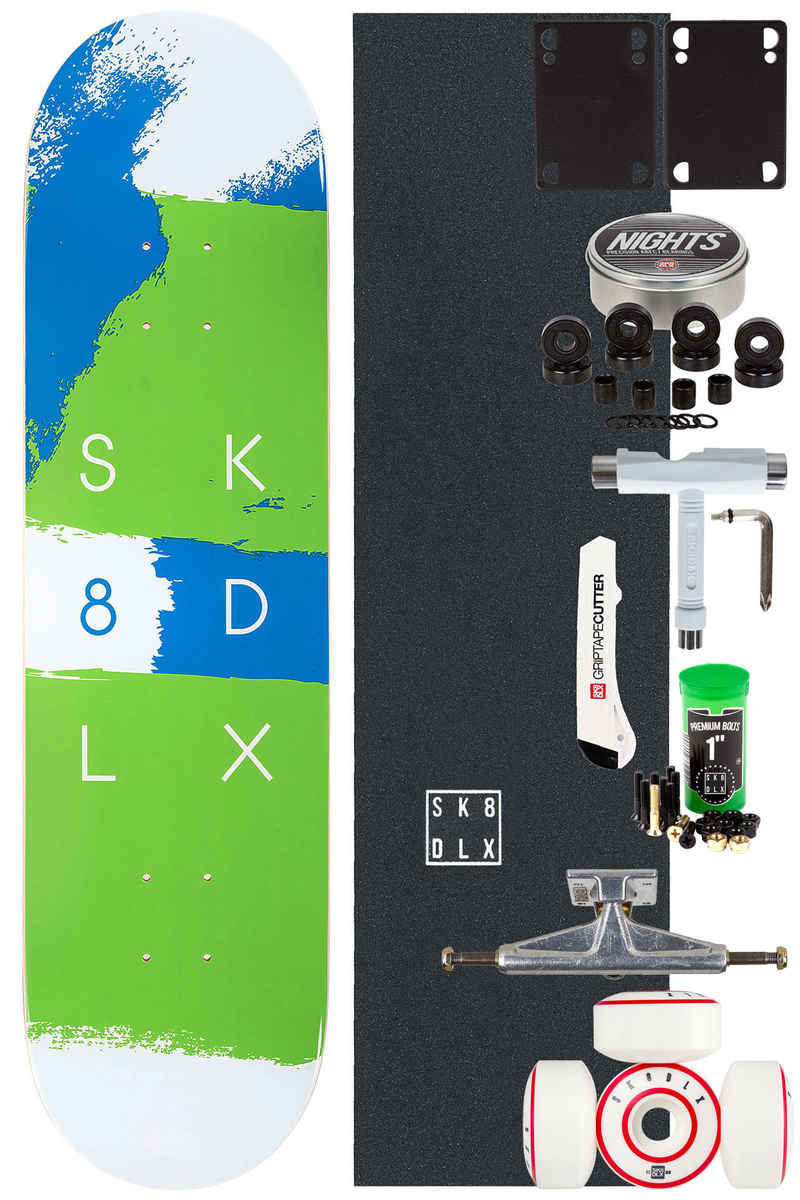 SK8DLX Brush Series Komplett 8.25" Skateboard-Kit (multi)