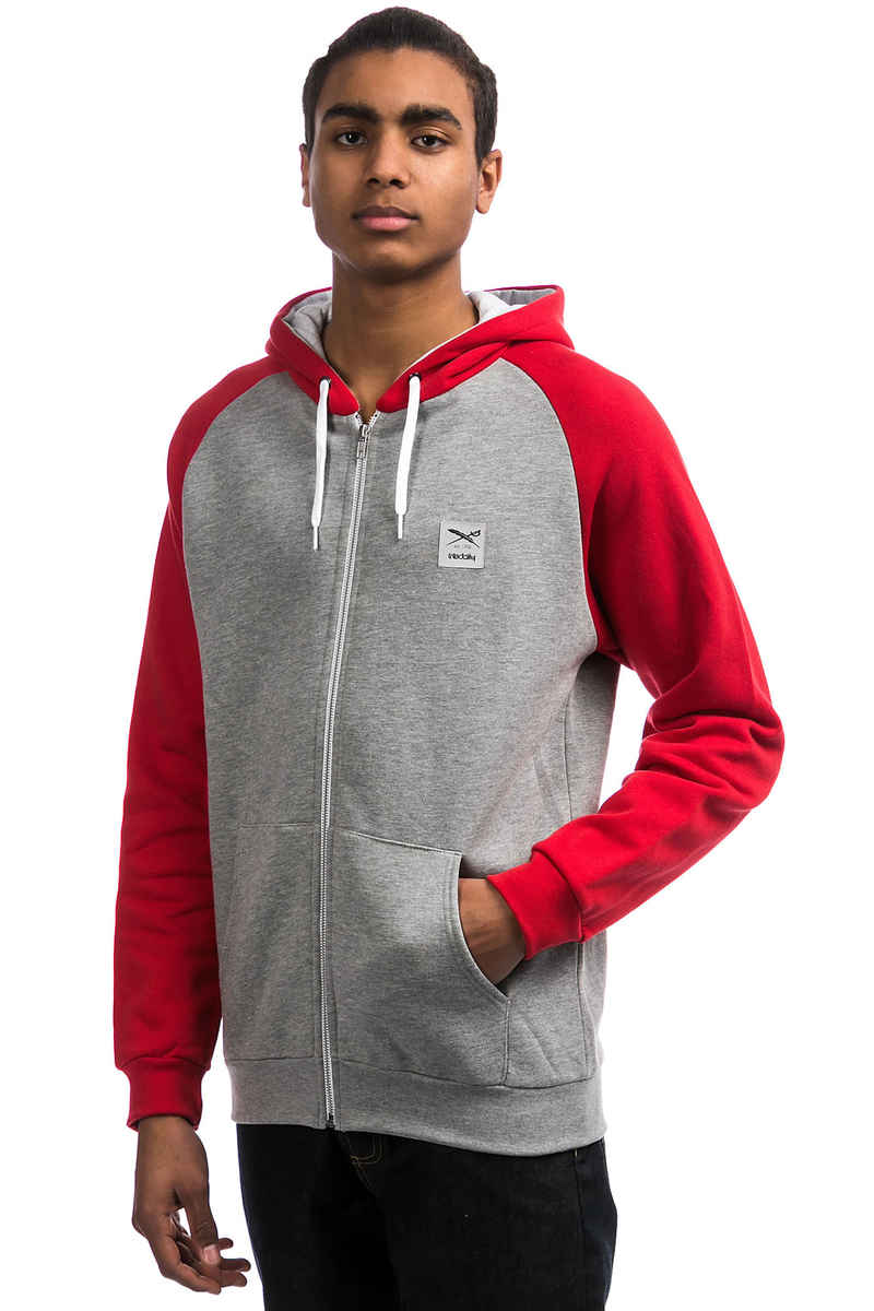 Iriedaily De College Zip-Sweatshirt avec capuchon (red melange)