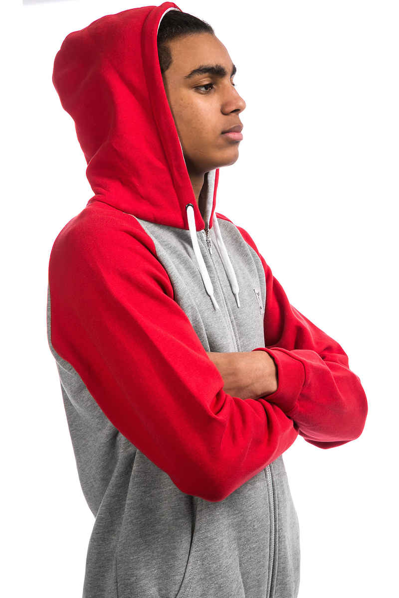 Iriedaily De College Zip-Sweatshirt avec capuchon (red melange)