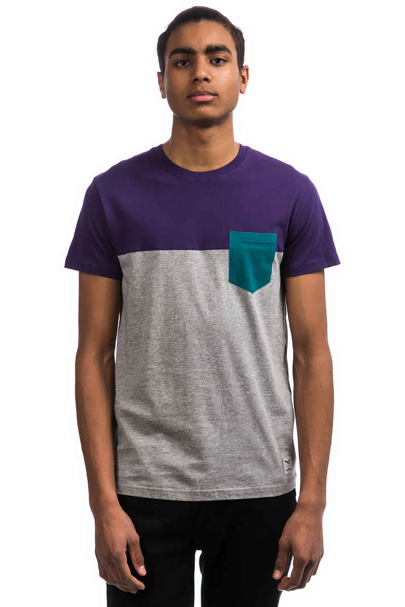 Iriedaily Block Pocket 2 T-Shirt (deep purple)