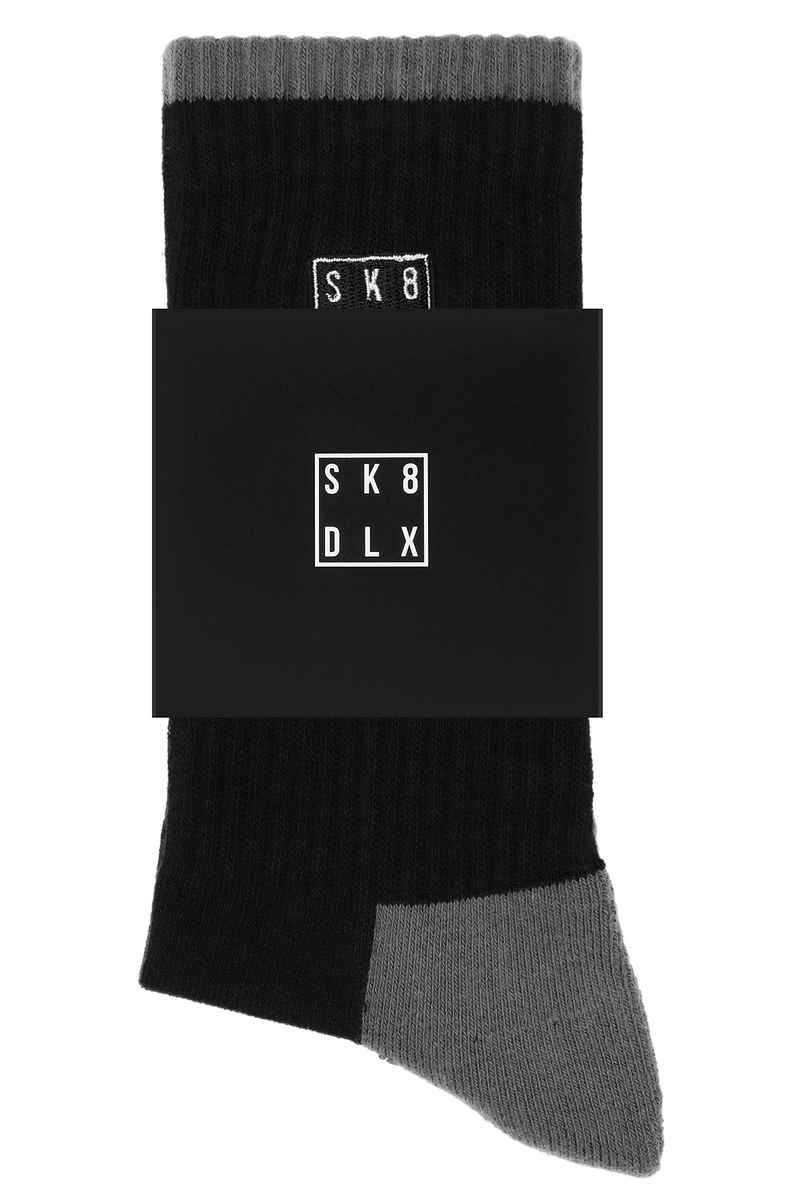 SK8DLX Square Socks US 6-13 (black)