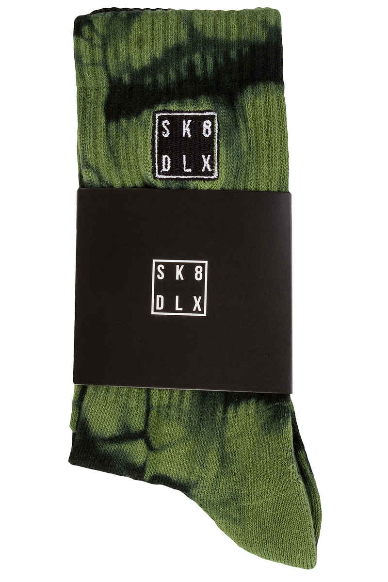 SK8DLX Hartik Socks US 9-13 (green tie dye)