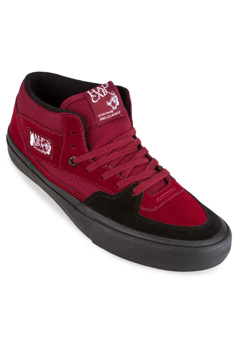 vans half cab pro quilted red