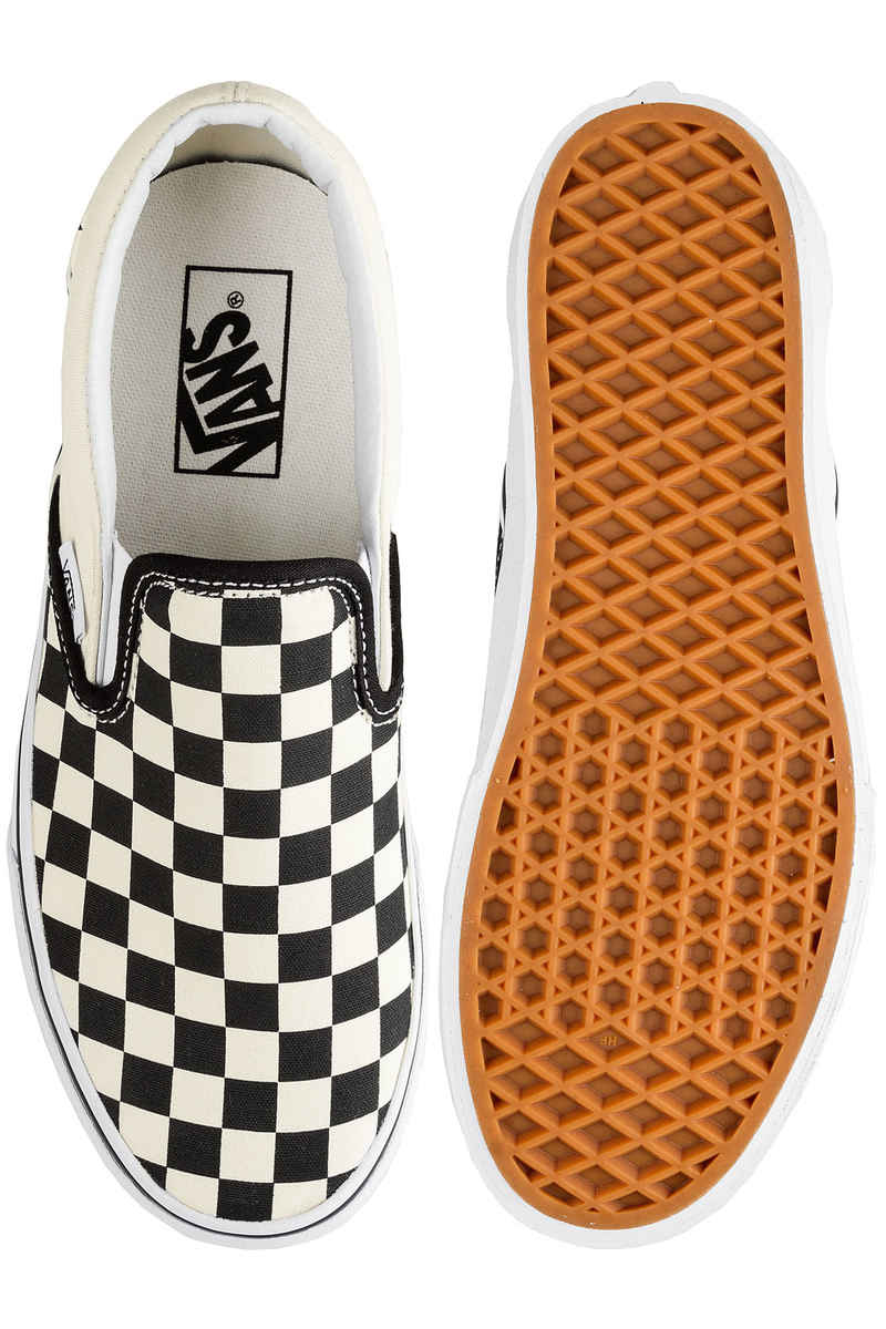 Vans Classic Slip-On Plateau Schoen women (black white checkerboard)