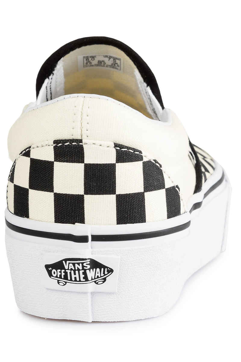 Vans Classic Slip-On Plateau Schoen women (black white checkerboard)