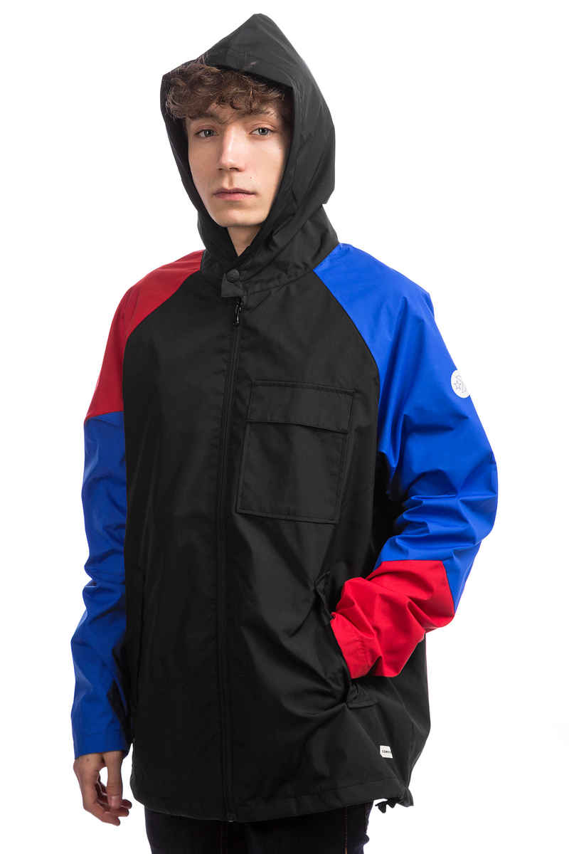 Converse CONS Hunt Parka Jacket (black hyper royal signal red)