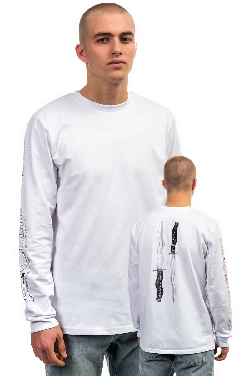 SK8DLX x Volcom Knife Longsleeve (white)