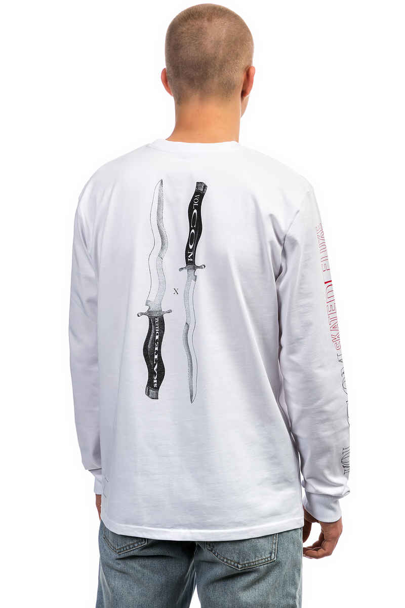 SK8DLX x Volcom Knife Longsleeve (white)