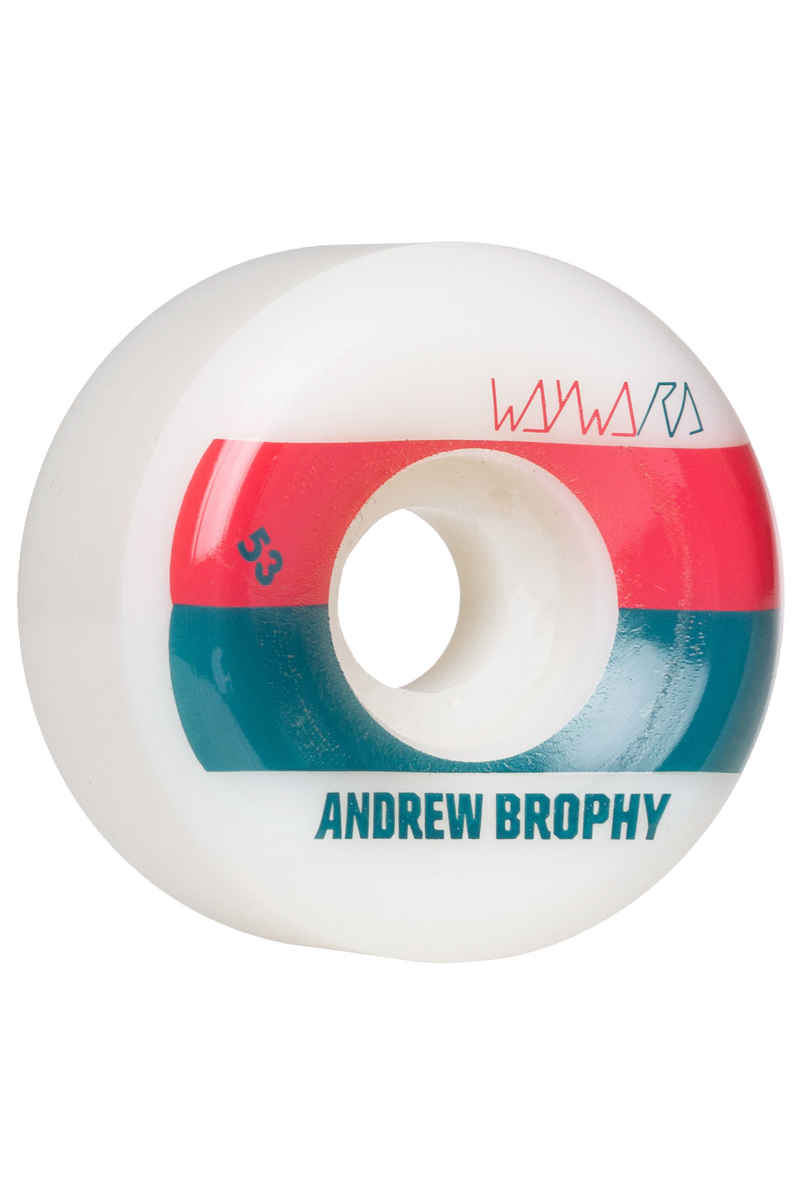 Wayward Brophy Tone2 Wheels (white teal) 53mm 99A 4 Pack