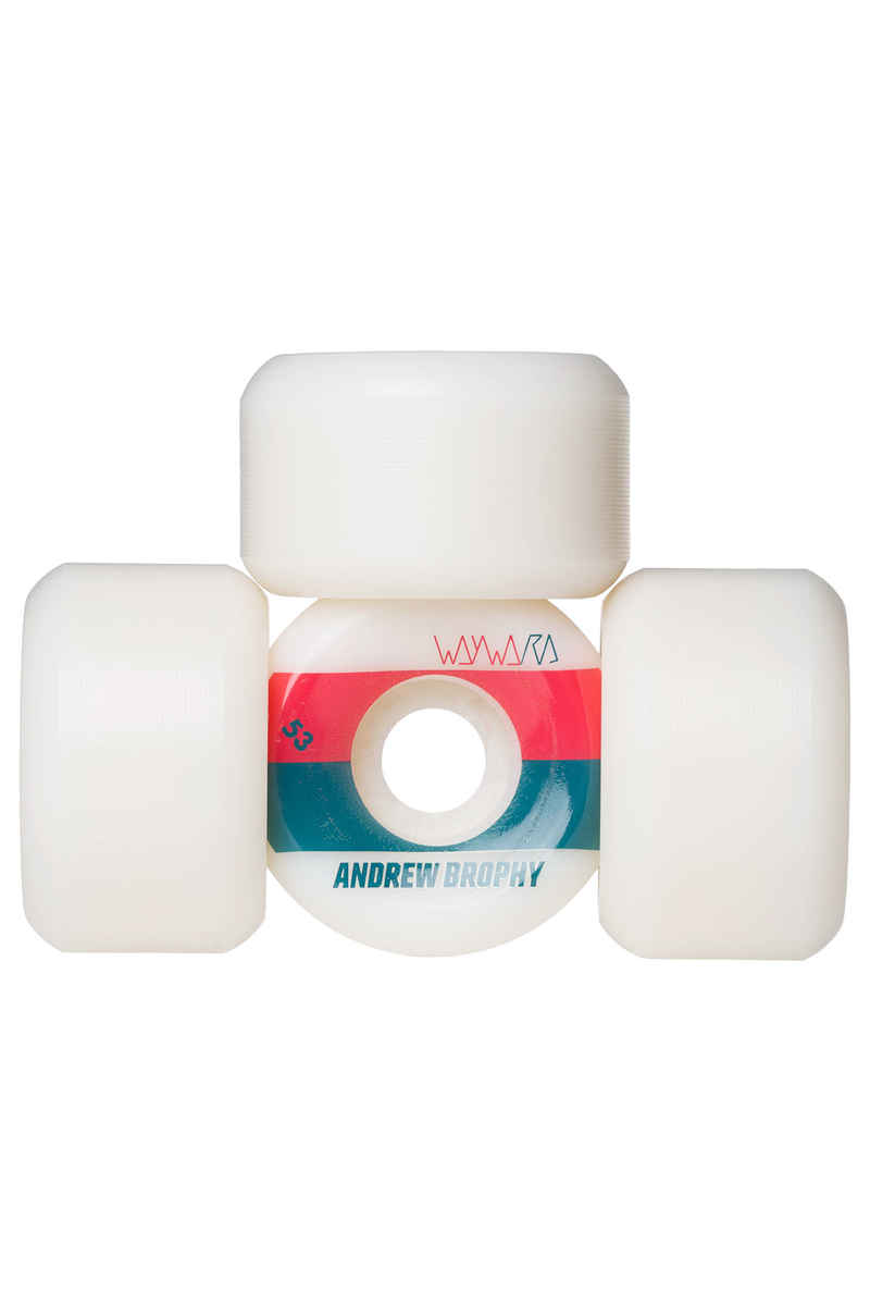 Wayward Brophy Tone2 Wheels (white teal) 53mm 99A 4 Pack