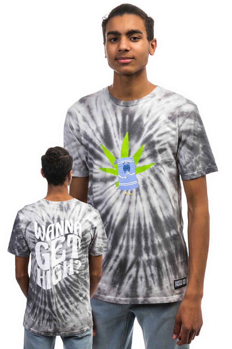 HUF x South Park Towelie Tie Dye T-Shirt (black)