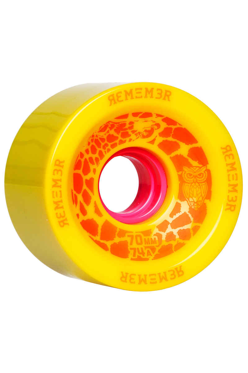 Remember Savannah Slamma Wheels (yellow) 4 Pack 70mm 74A