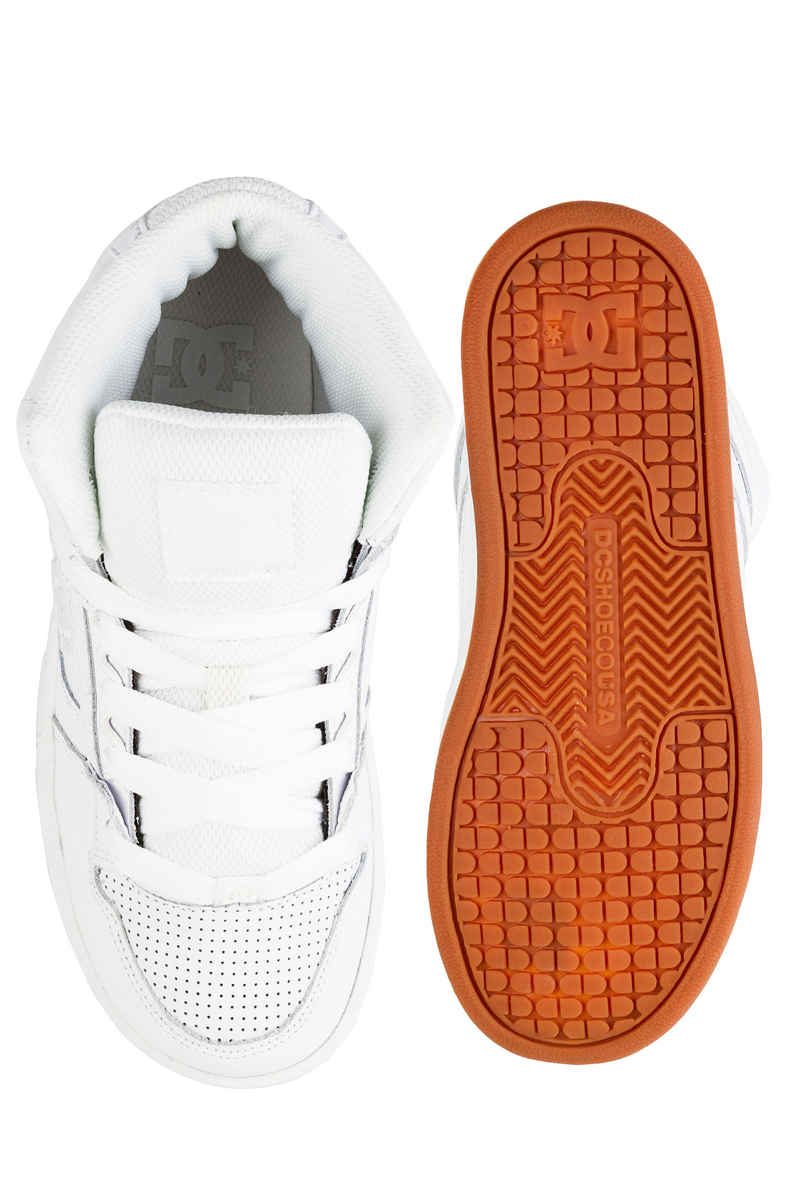DC Pure High Top Shoes kids (white white gum)