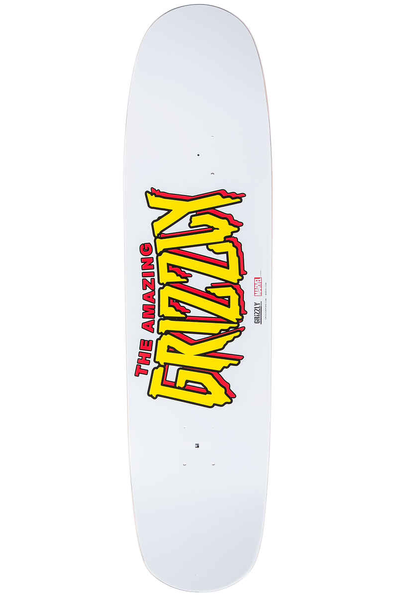 Grizzly x Spiderman Ink 8" Deck (white)