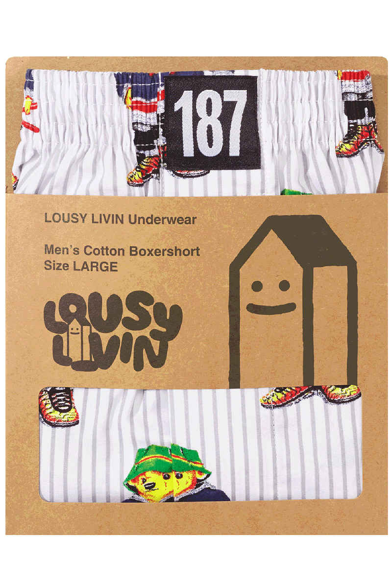 Lousy Livin Underwear x Vandal Sport Bear Boxershorts (white)