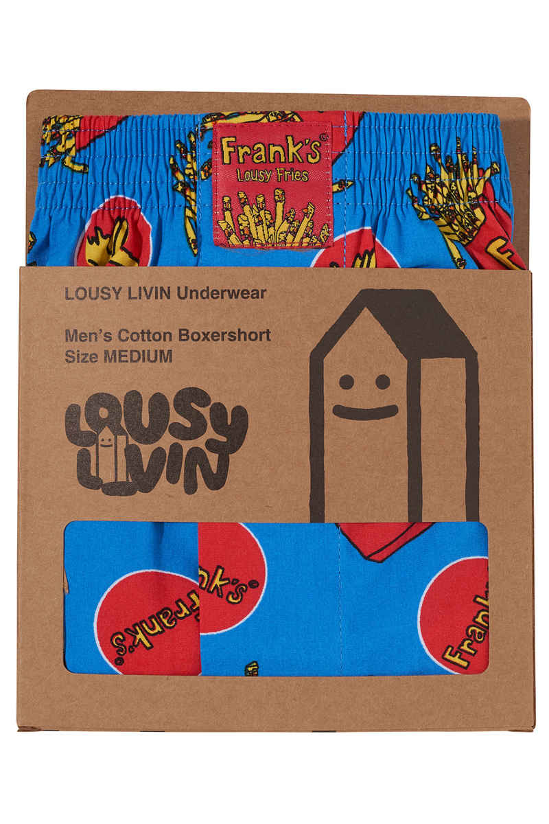 Lousy Livin Underwear x Frank Fries Boxershorts (directoire blue)