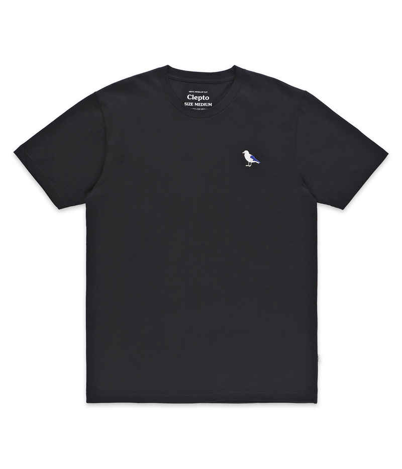 Cleptomanicx Embro Gull T-Shirt (black)