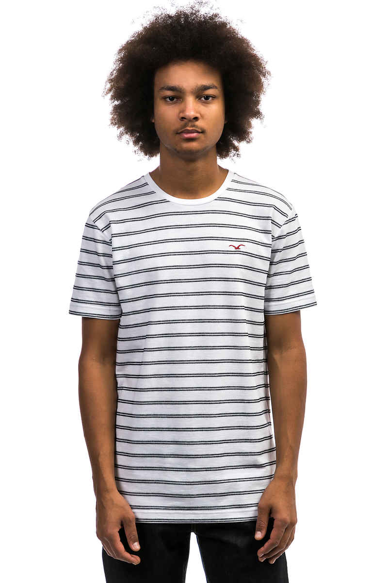 Cleptomanicx Double Stripe T-Shirt (white)