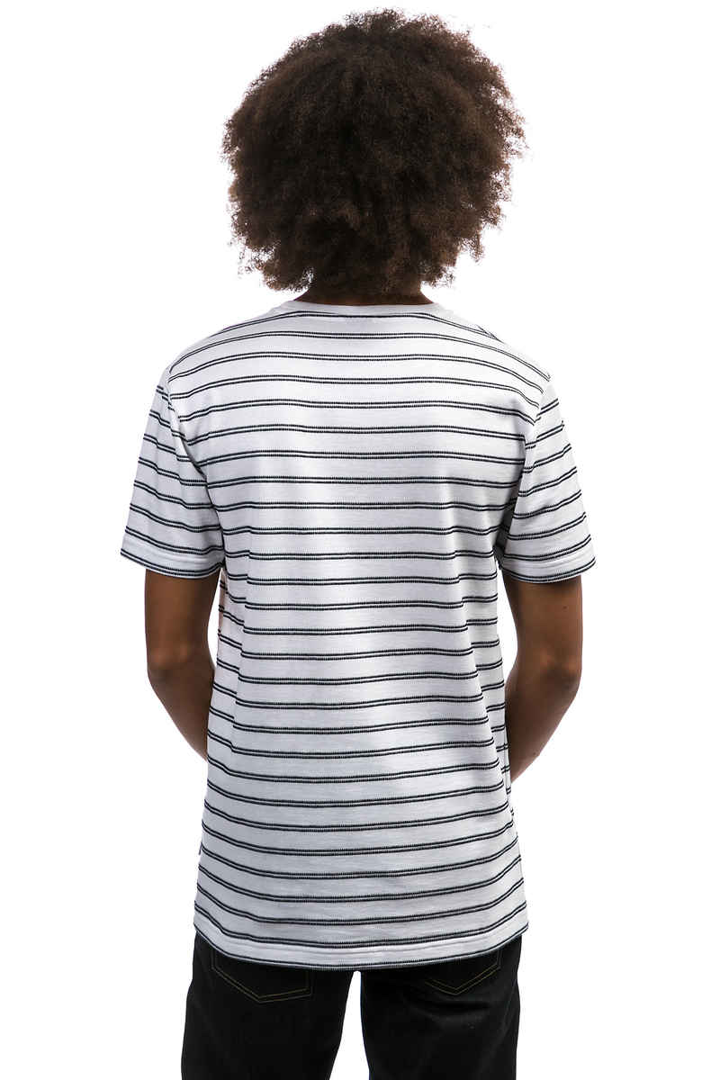 Cleptomanicx Double Stripe T-Shirt (white)
