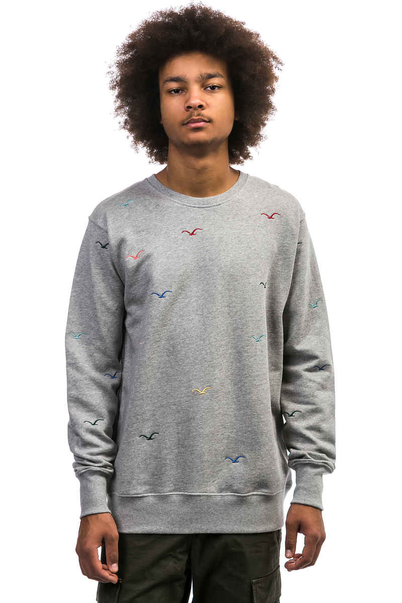 Cleptomanicx Seagull Sweatshirt (heather grey)