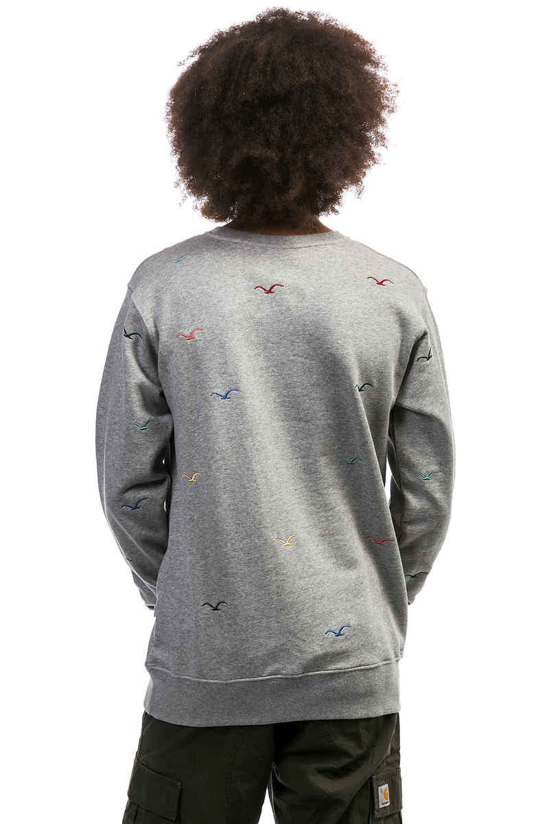 Cleptomanicx Seagull Sweatshirt (heather grey)