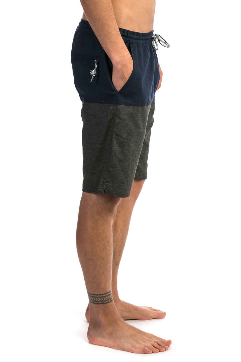 Cleptomanicx Hemp Jam Boardshorts (heather dark grey dark navy)