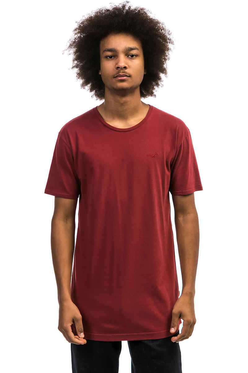 Cleptomanicx Ligull Long 2 T-Shirt (merlot red)