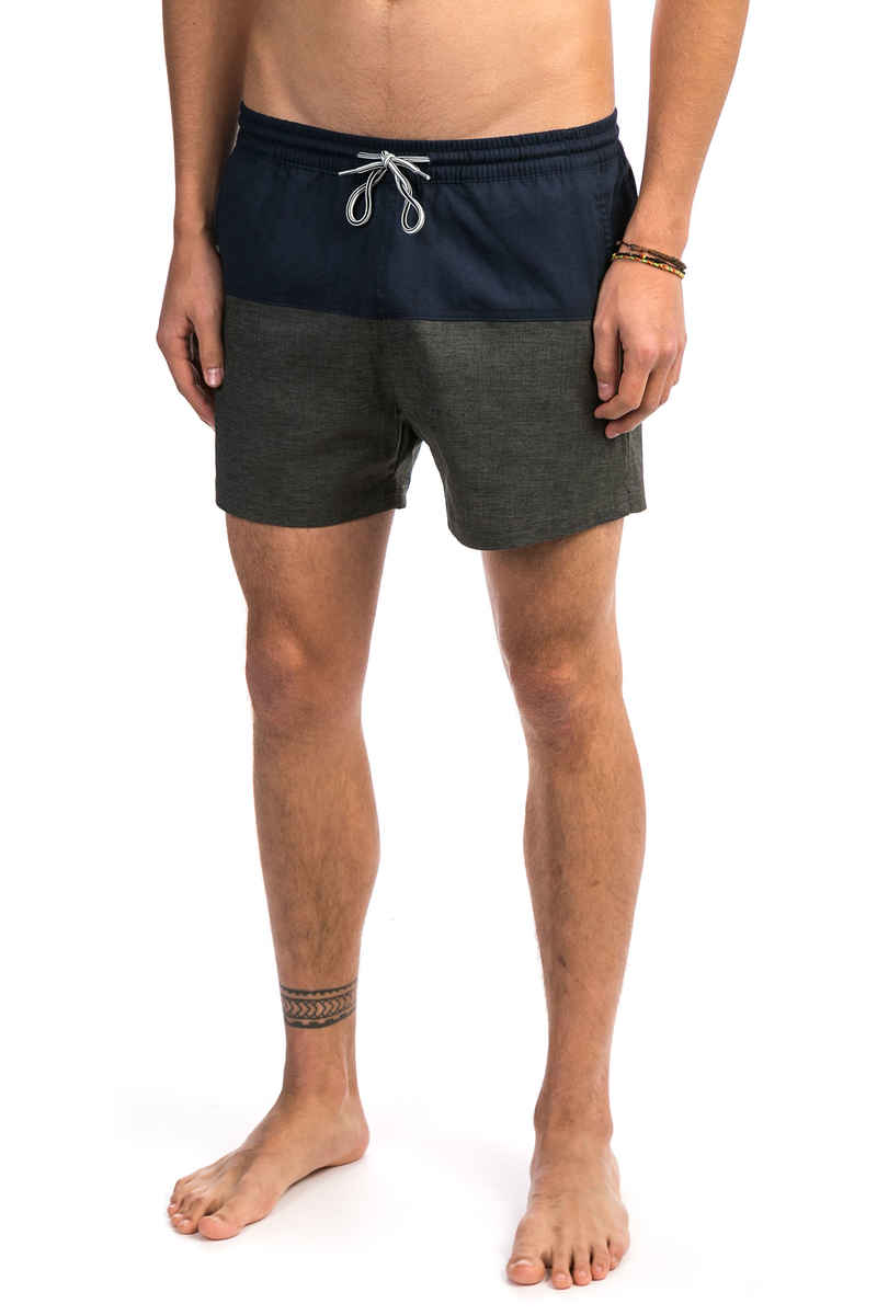 Cleptomanicx Hemp Jam Short Boardshorts (heather dark grey dark navy)