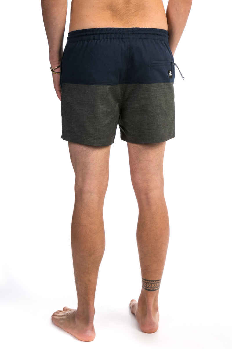 Cleptomanicx Hemp Jam Short Boardshorts (heather dark grey dark navy)
