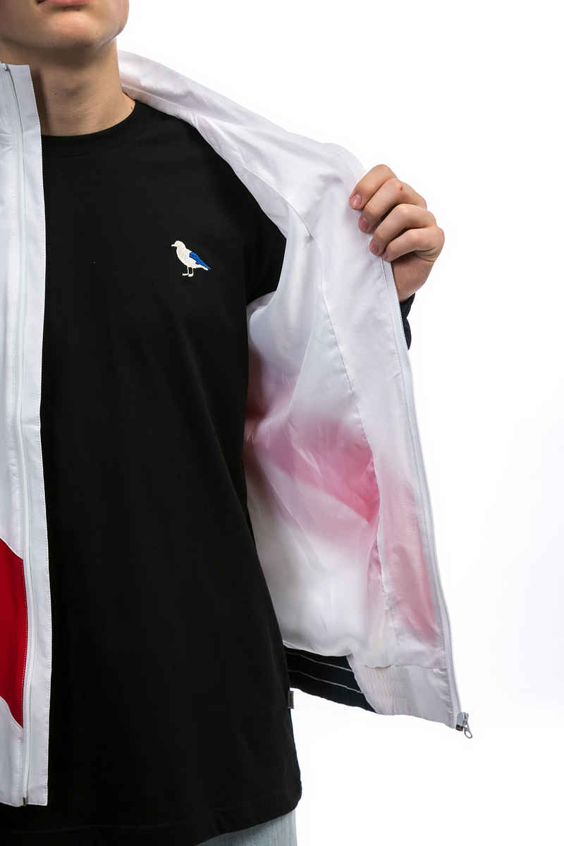 Cleptomanicx Track Jacke (white)