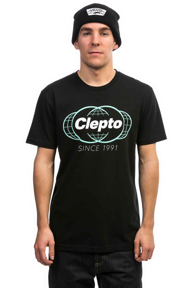 Cleptomanicx Global T-Shirt (black)