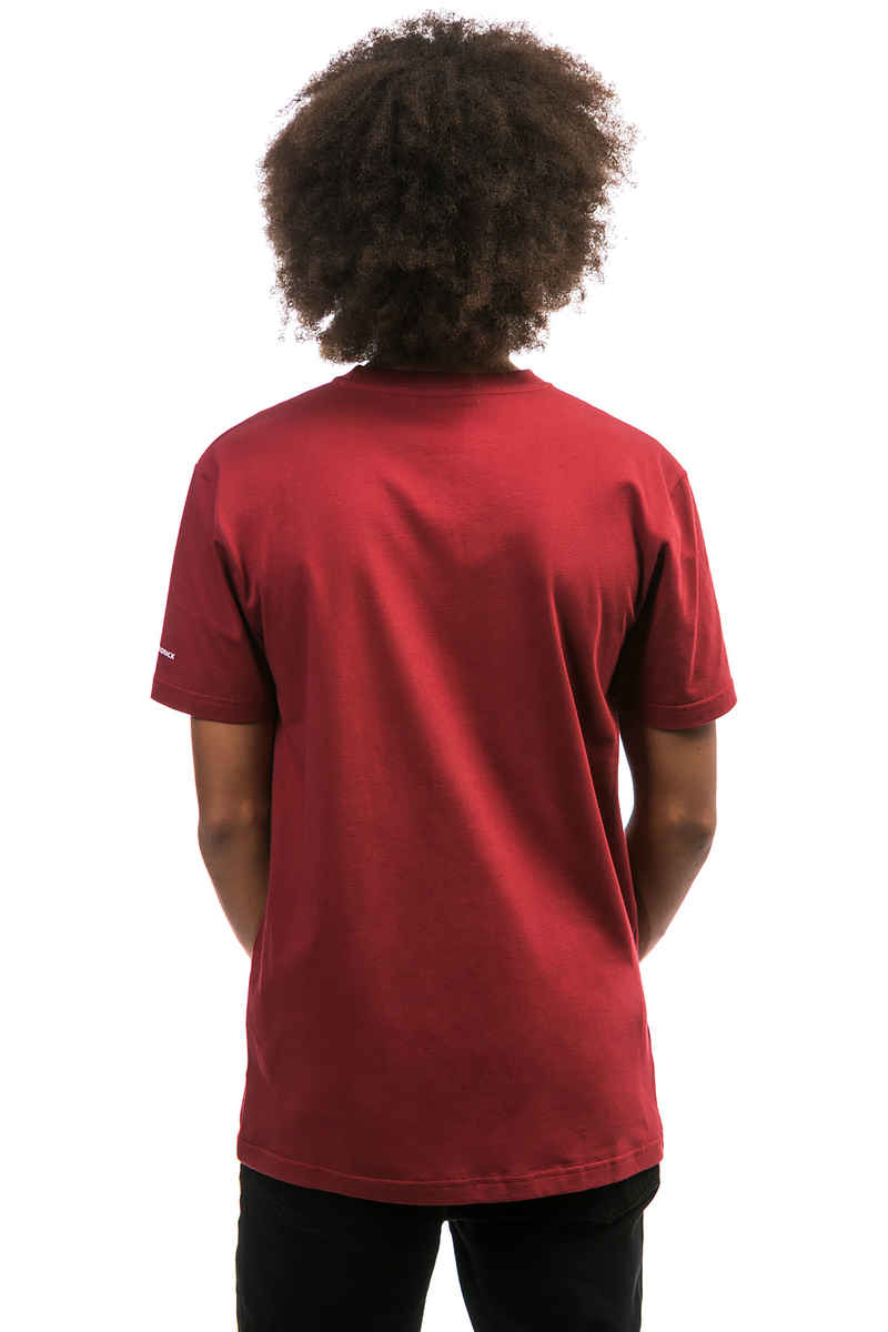 Cleptomanicx Möwe T-Shirt (merlot red white)