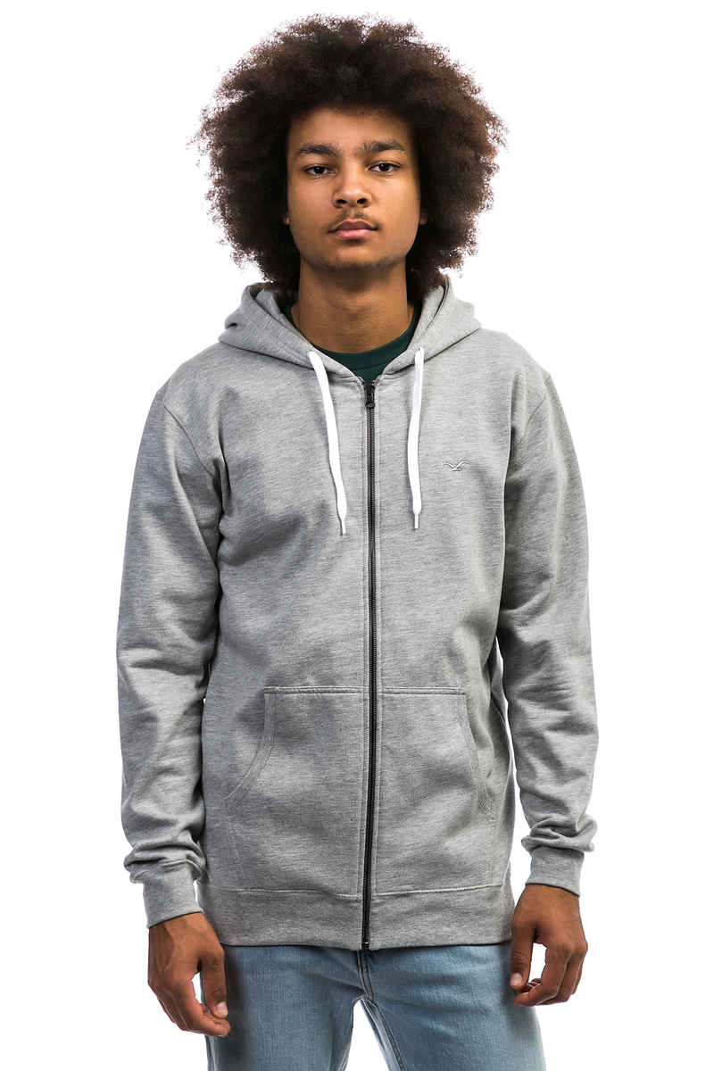 Cleptomanicx Ligull 2 Zip-Sweatshirt avec capuchon (heather grey)