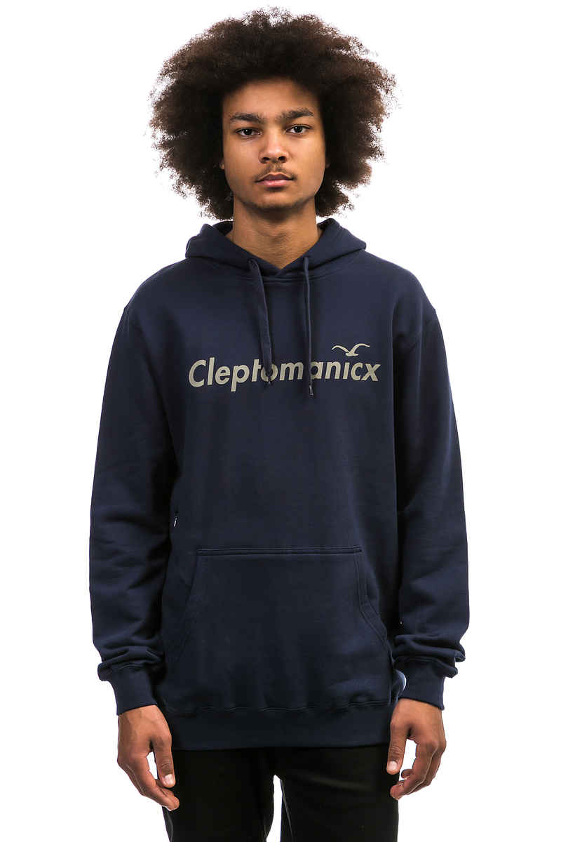 Cleptomanicx Citype Hoodie (dark navy)