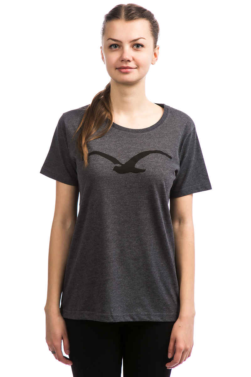 Cleptomanicx Möwe T-Shirt women (heather black black)
