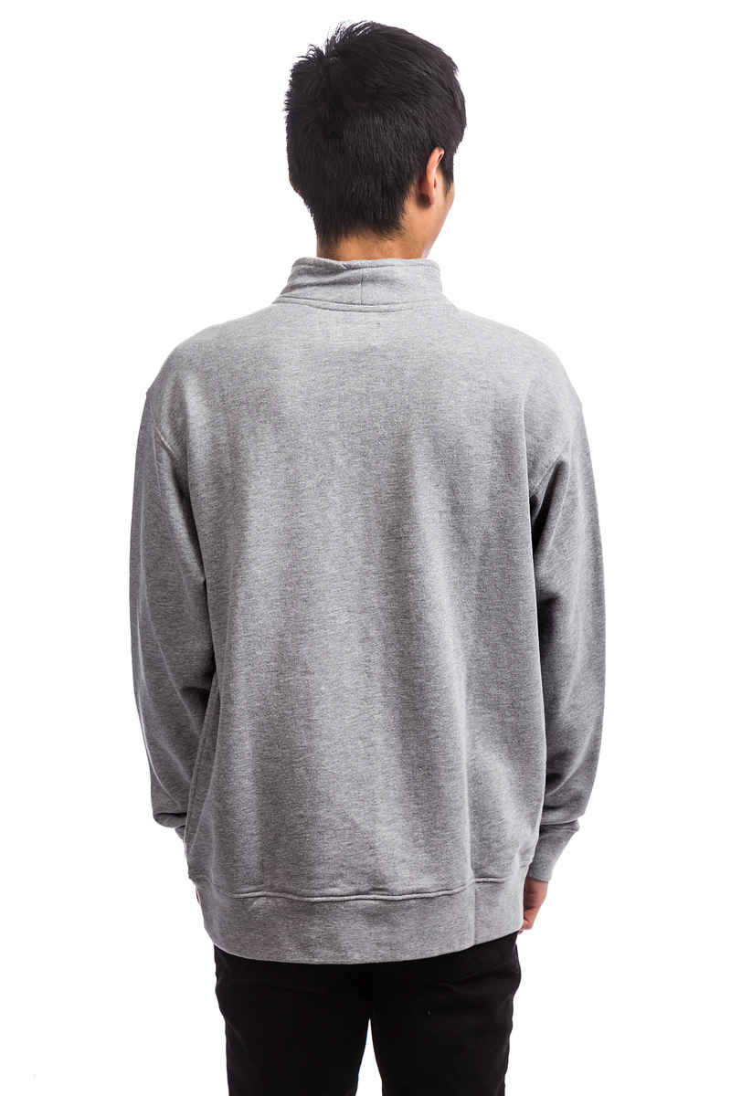 Obey Palisade Mock Neck Sweatshirt (heather grey)