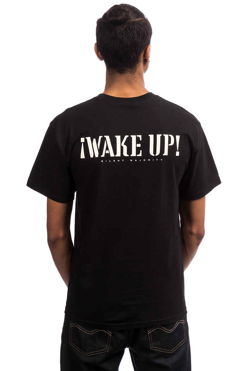 Obey Wake Up Silent Majority T-Shirt (black)