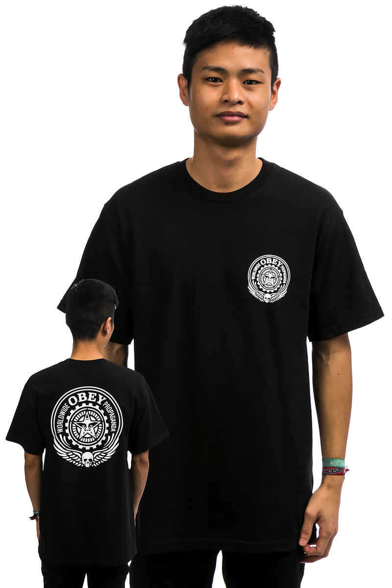 Obey Skull And Wings T-Shirt (black)