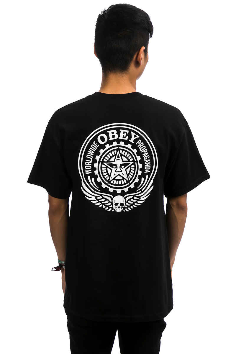 Obey Skull And Wings T-Shirt (black)