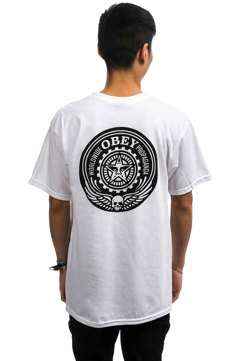 Obey Skull And Wings T-Shirt (white)