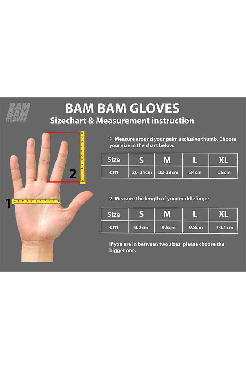 Bam Bam Skate Leather Slide Handschuhe (black red)