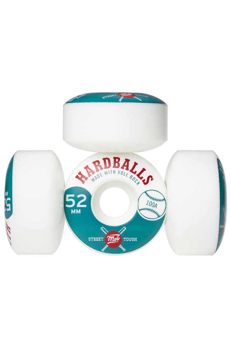 MOB Skateboards Hardballs Roue (white) 52mm 100A 4 Pack