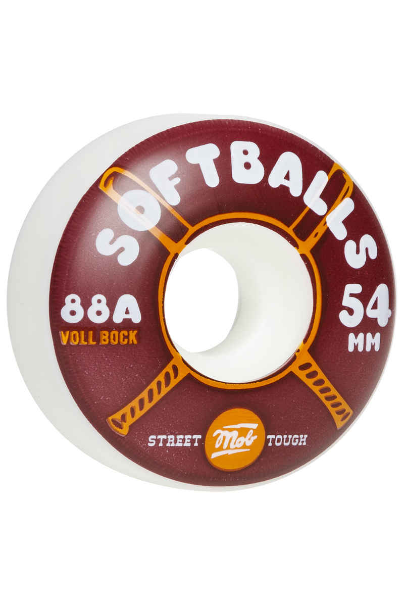 MOB Skateboards Softballs Rueda (white) 54mm Pack de 4 88A
