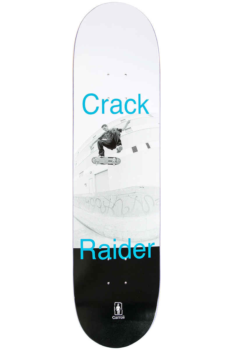 Girl Carroll Crack Raider 8.375" Tavola (white black)