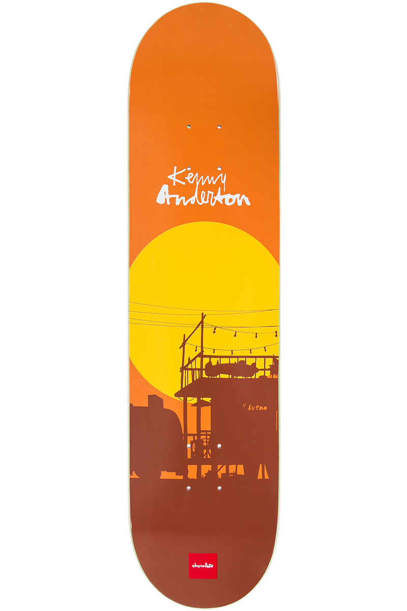 Chocolate Anderson Sun 8.125" Deck (orange)