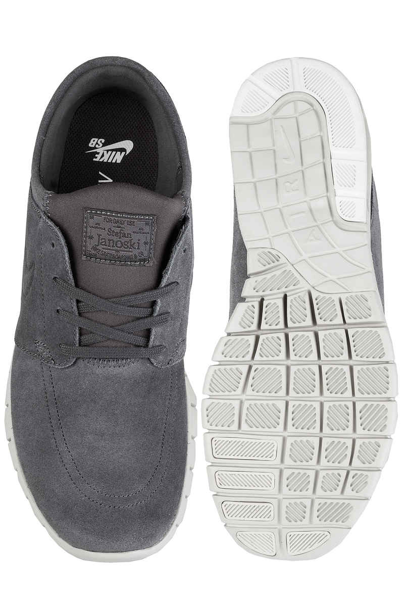 Nike SB Stefan Janoski Max Suede Schuh (dark grey light bone)