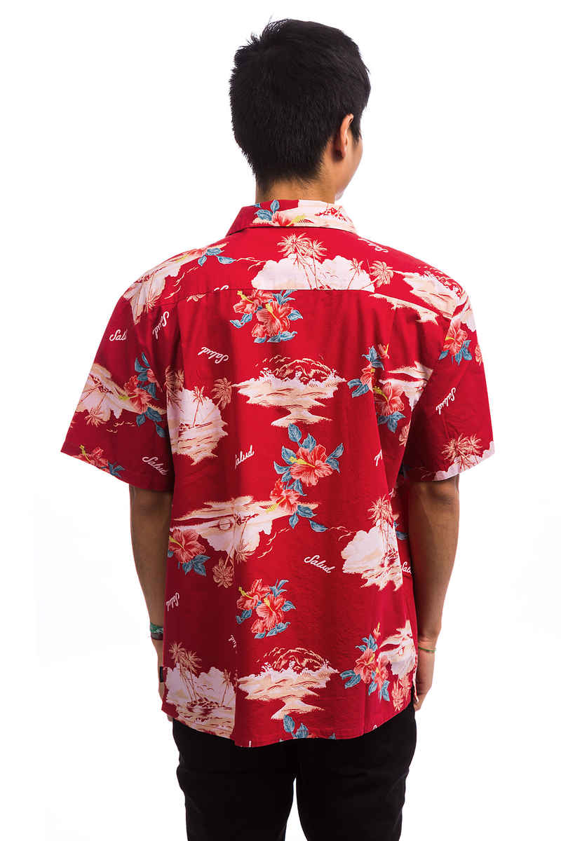 Brixton Bueller Chemise-courtes-manches (red cream)