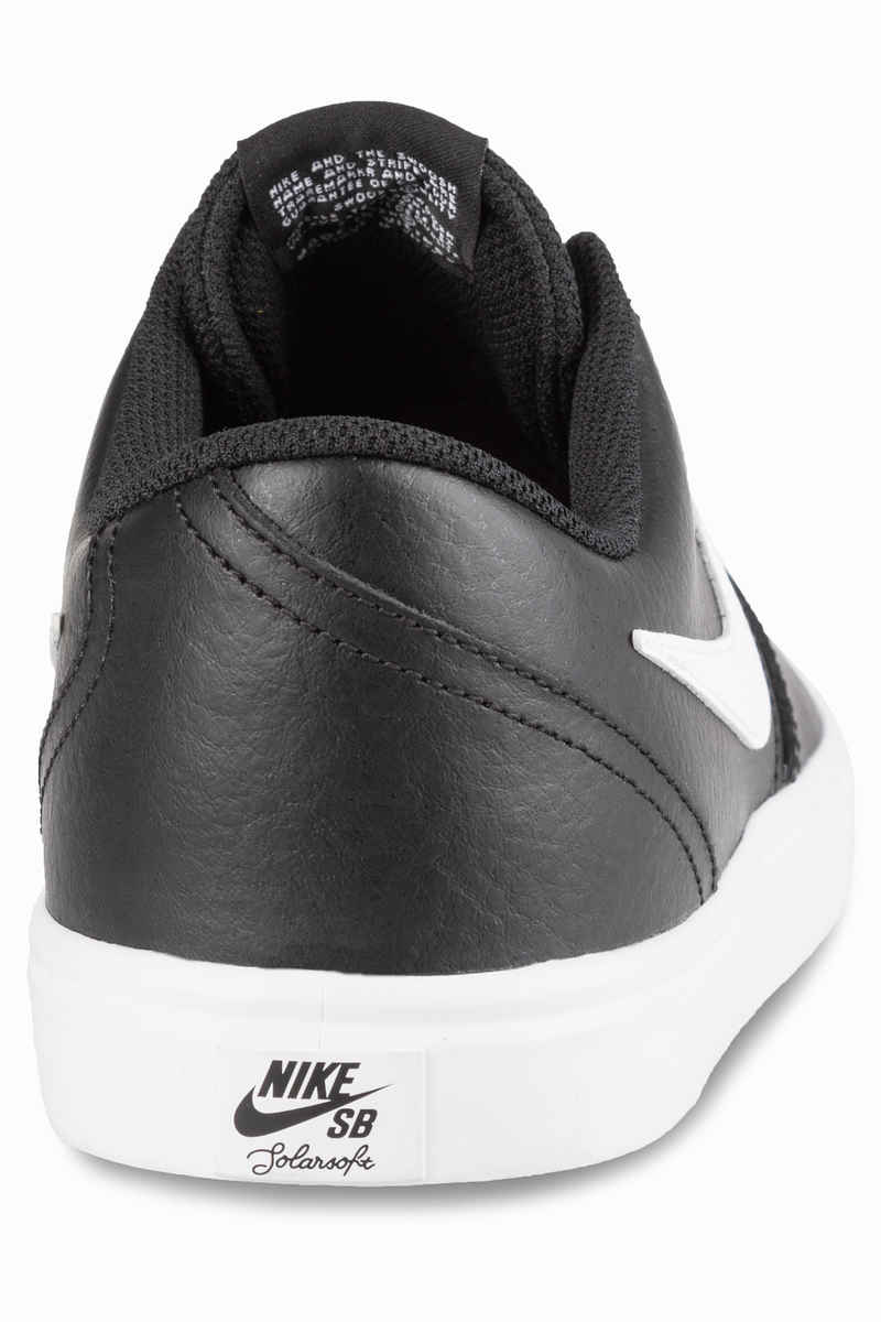Nike SB Check Solarsoft Leather Shoes (black white)